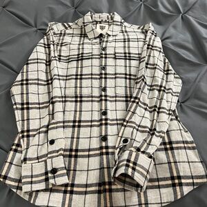 Lita By Ciara Plaid Button Down Shirt Flannel